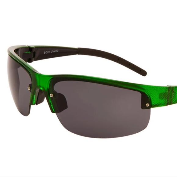 SolarX Accessories Solar X Semirimless Sport Wrap Sunglasses Black